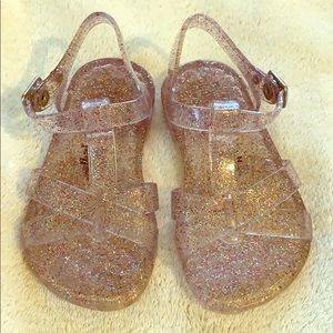 Glitter Jelly Sandals